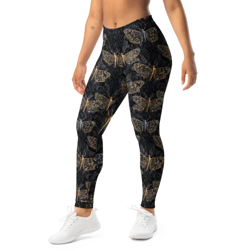 Gilded Nightwing on a Leggings