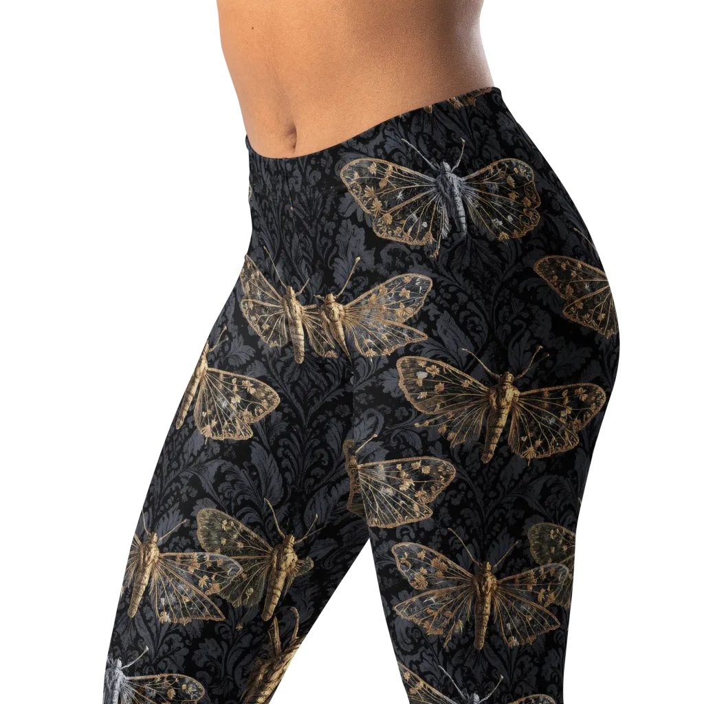 Gilded Nightwing on Leggings — Left Front
