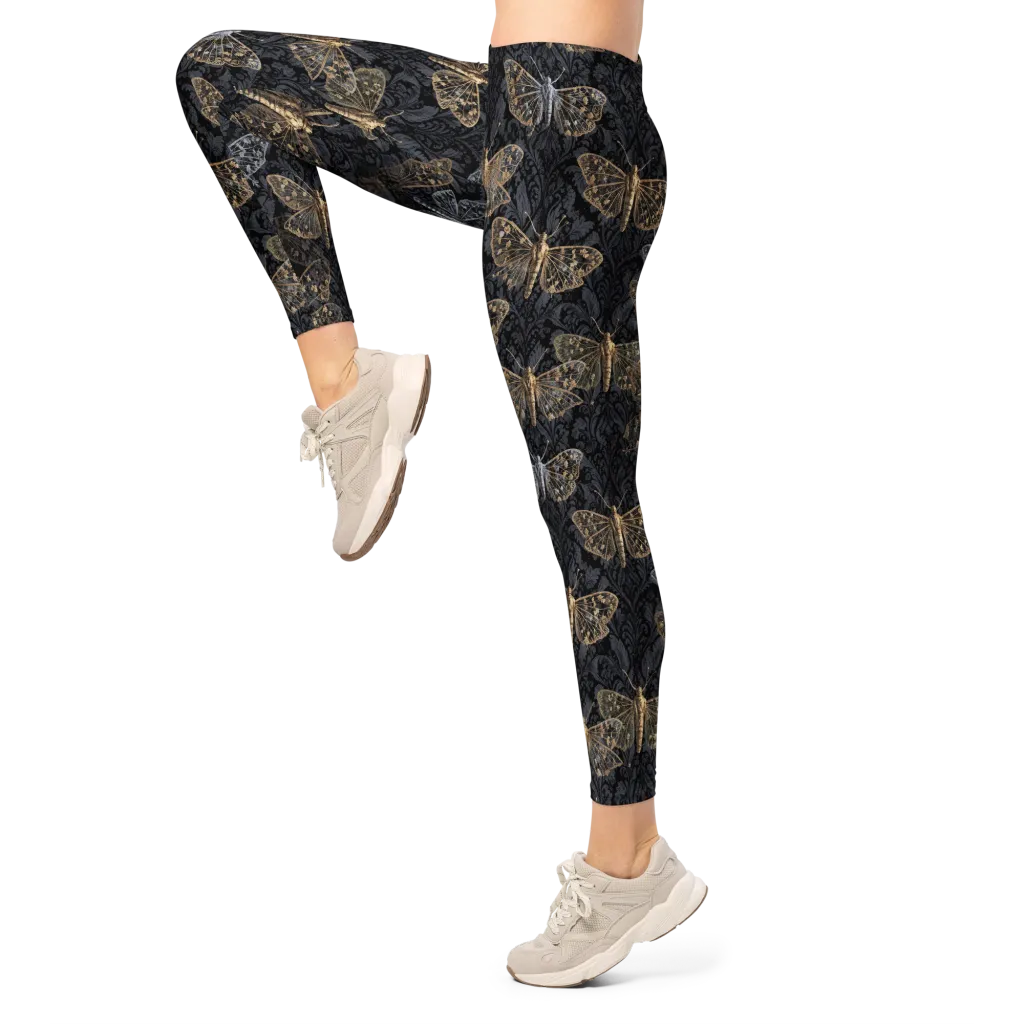 Gilded Nightwing on Leggings — Left