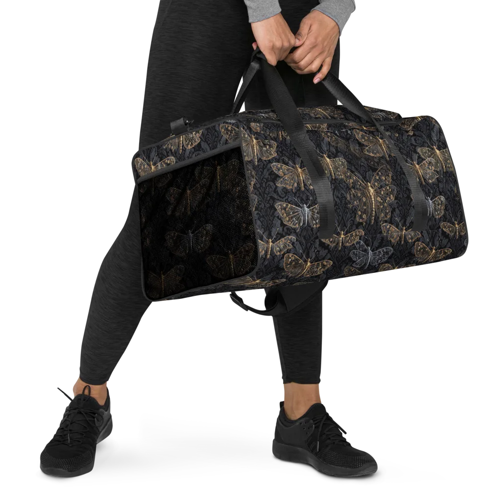 Gilded Nightwing on Duffle Bag — Right Front