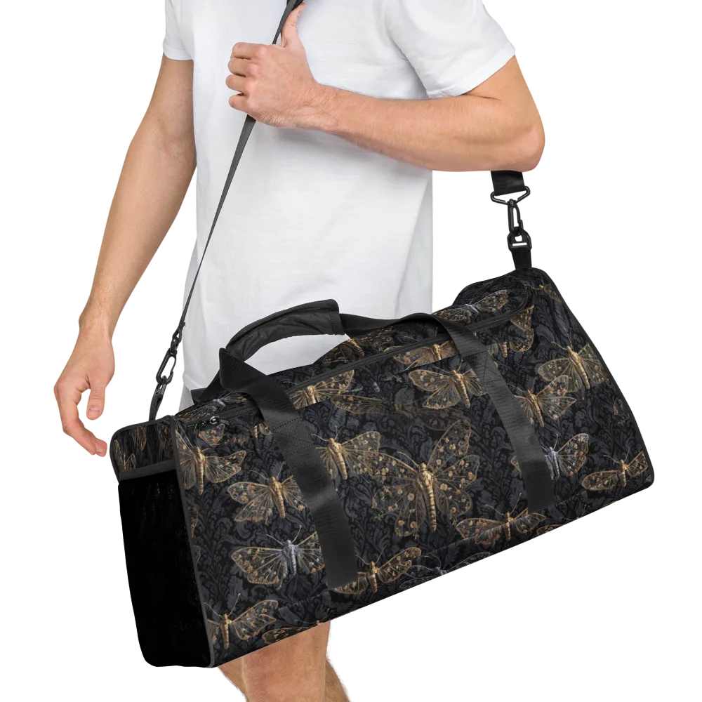 Gilded Nightwing on Duffle Bag — Right Front