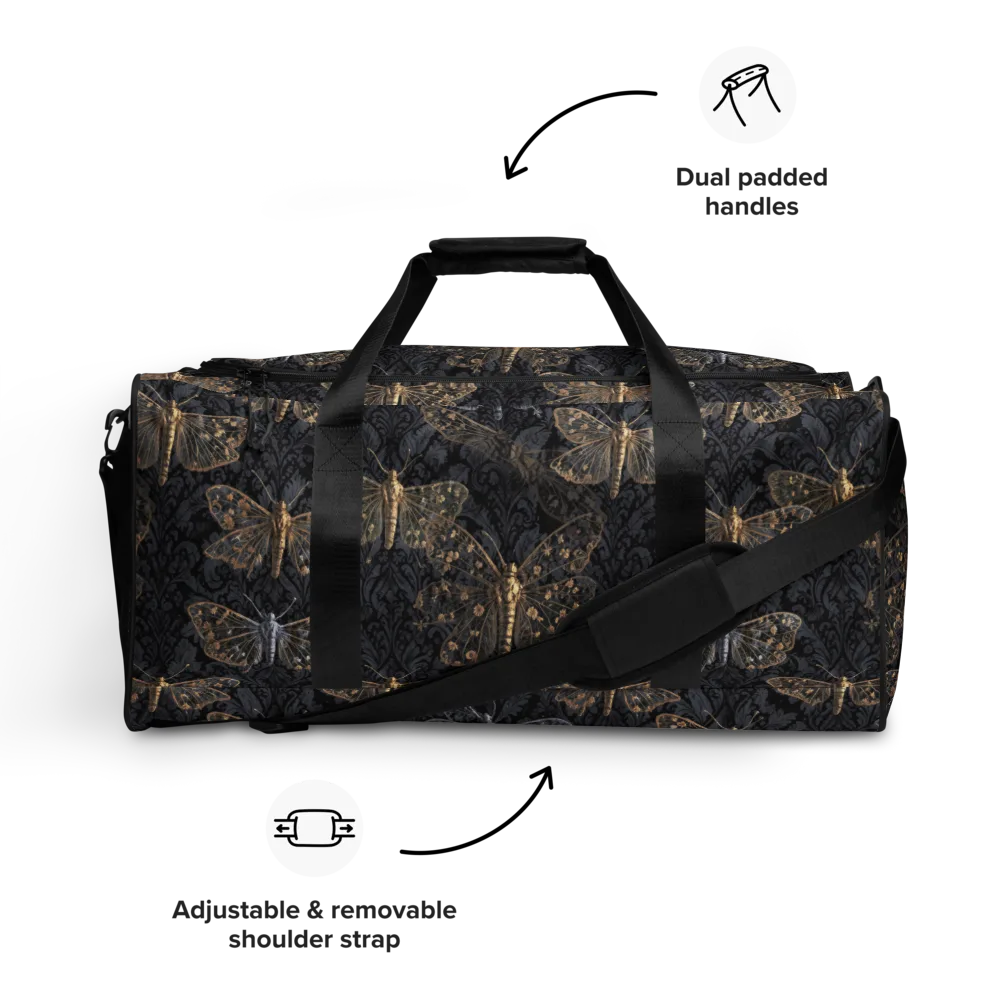 Gilded Nightwing on Duffle Bag — Front