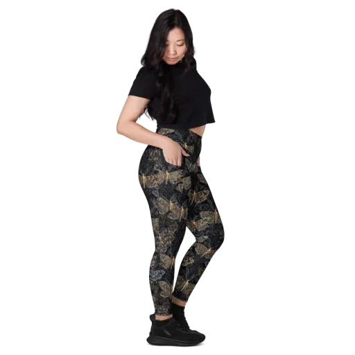 Gilded Nightwing on a Leggings with Pockets