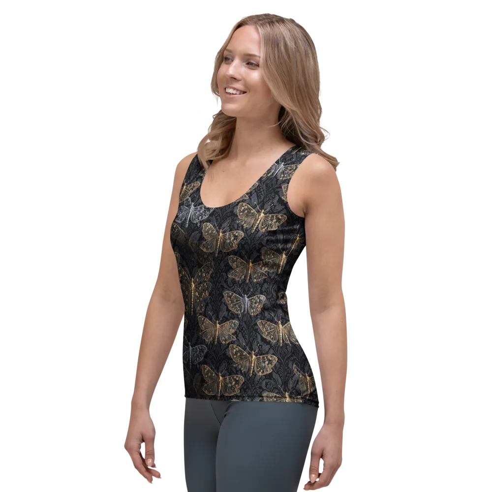 Gilded Nightwing on Women's Tank Top — Left Front