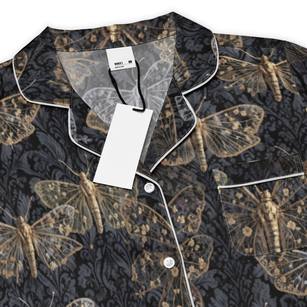 Gilded Nightwing on Women's Short Sleeve Pajama Top — Product details