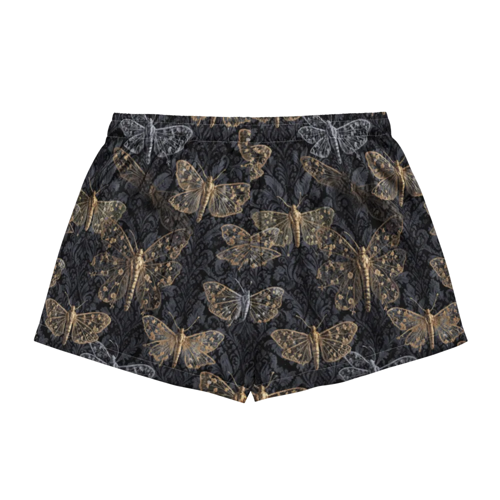 Gilded Nightwing on Women's Pajama Shorts — Back