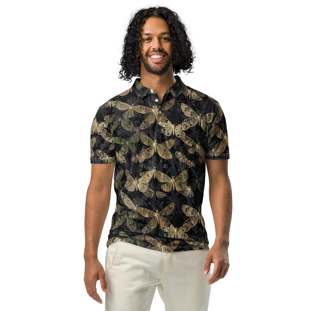 Midnight Mothery on Men's Slim Fit Polo Shirt — Front