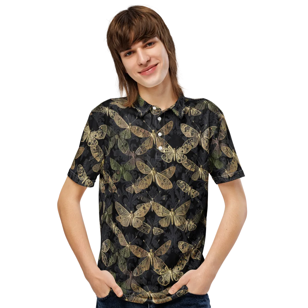 Midnight Mothery on Men's Slim Fit Polo Shirt — Front