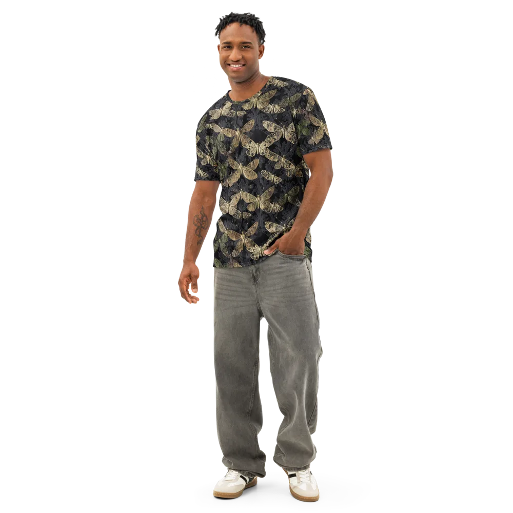 Midnight Mothery on Men's Cotton Crew Neck T-Shirt — Front