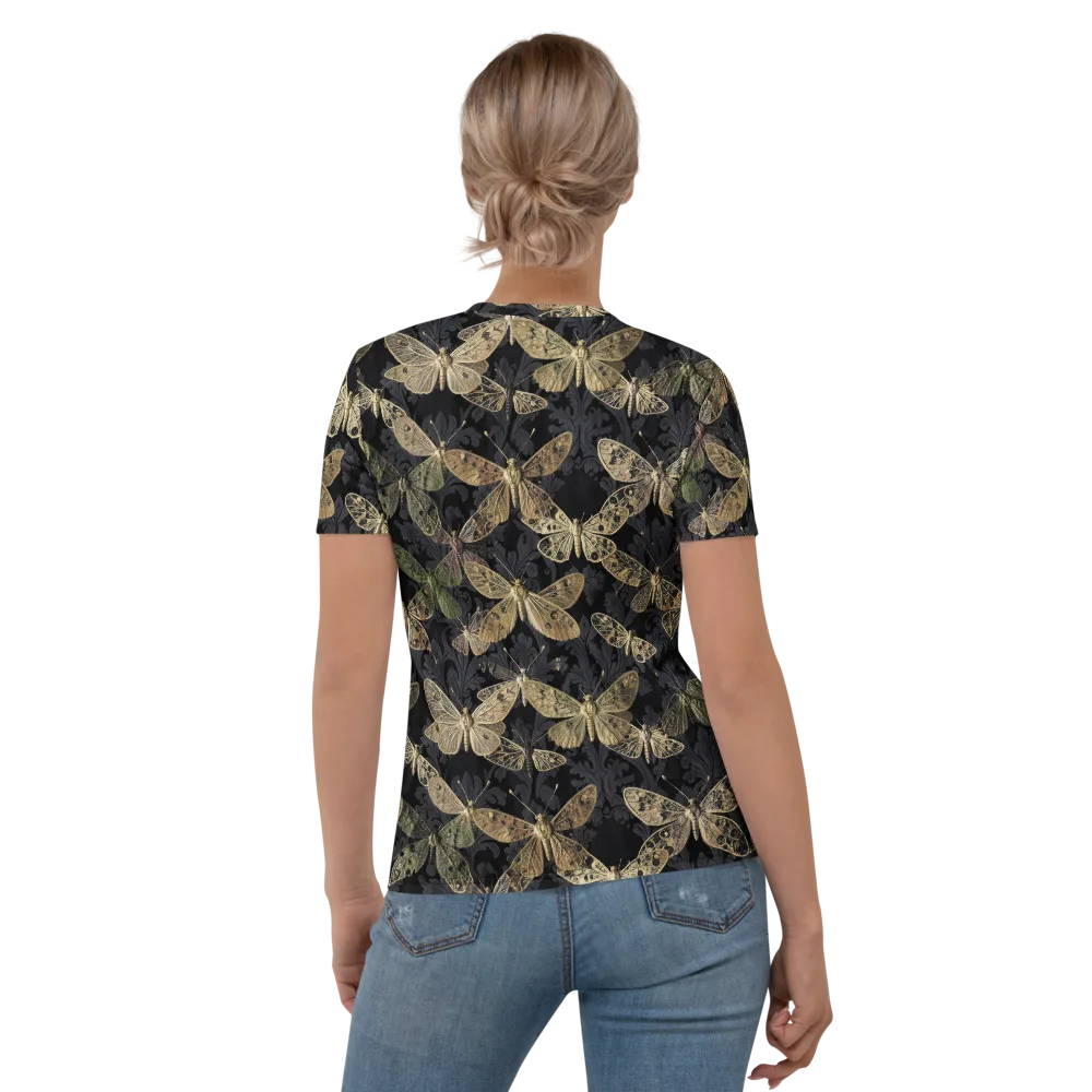 Midnight Mothery on Women's Crew Neck T-Shirt — Back