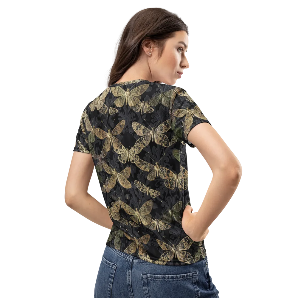 Midnight Mothery on Women's Crew Neck T-Shirt — Back