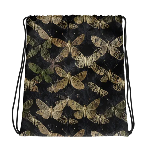 Midnight Mothery on a Drawstring Bag