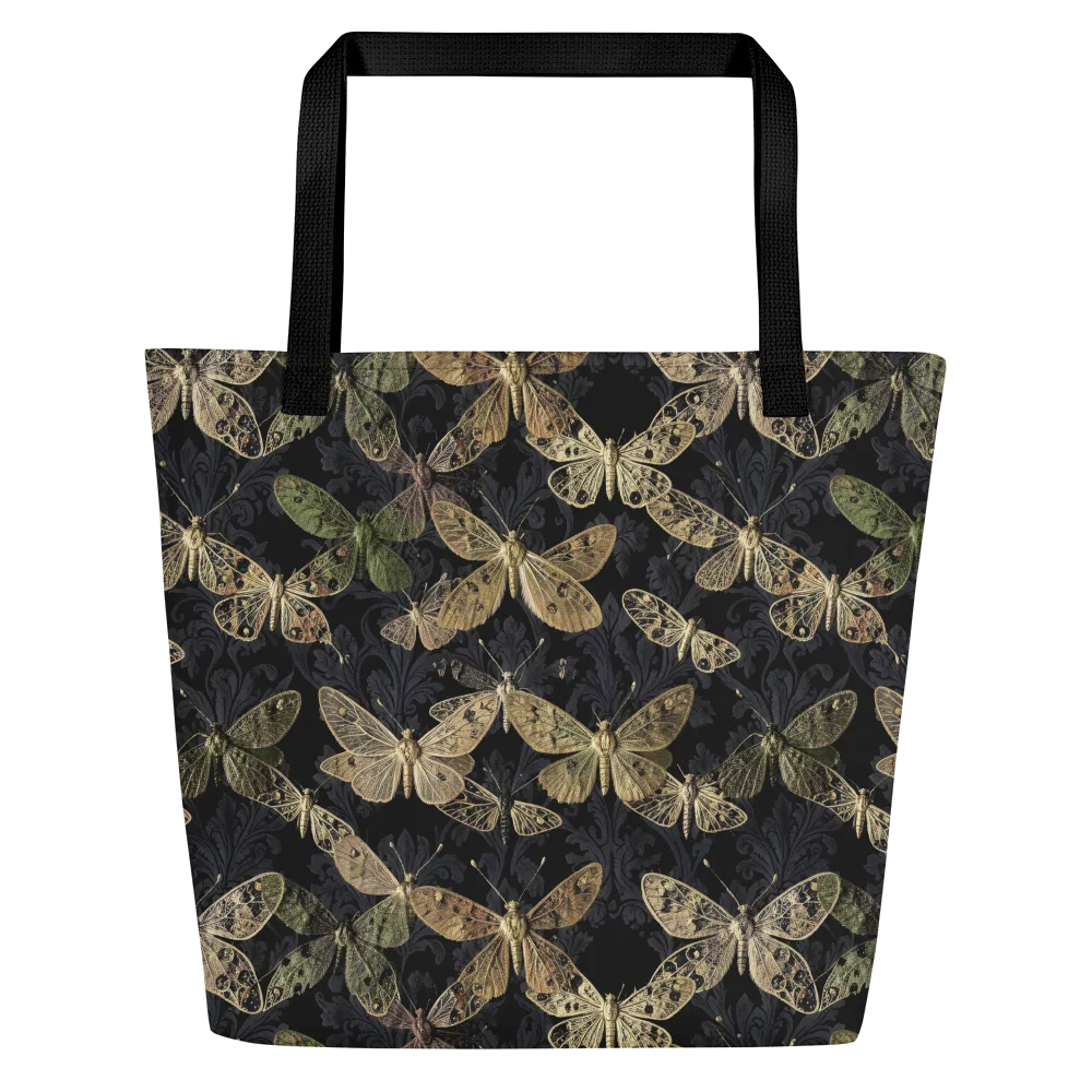 Midnight Mothery on Large Tote Bag W/ Pocket — Front