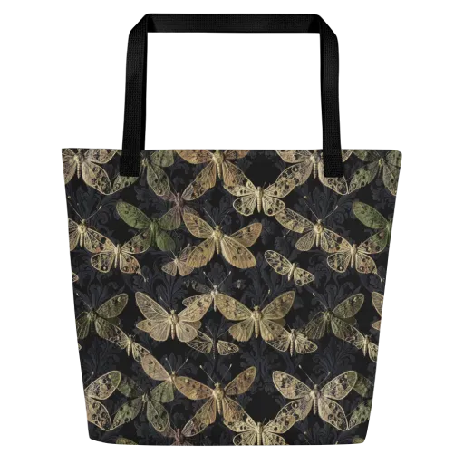 Midnight Mothery on a Large Tote Bag W/ Pocket