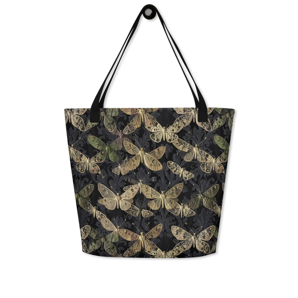 Midnight Mothery on Large Tote Bag W/ Pocket — Front
