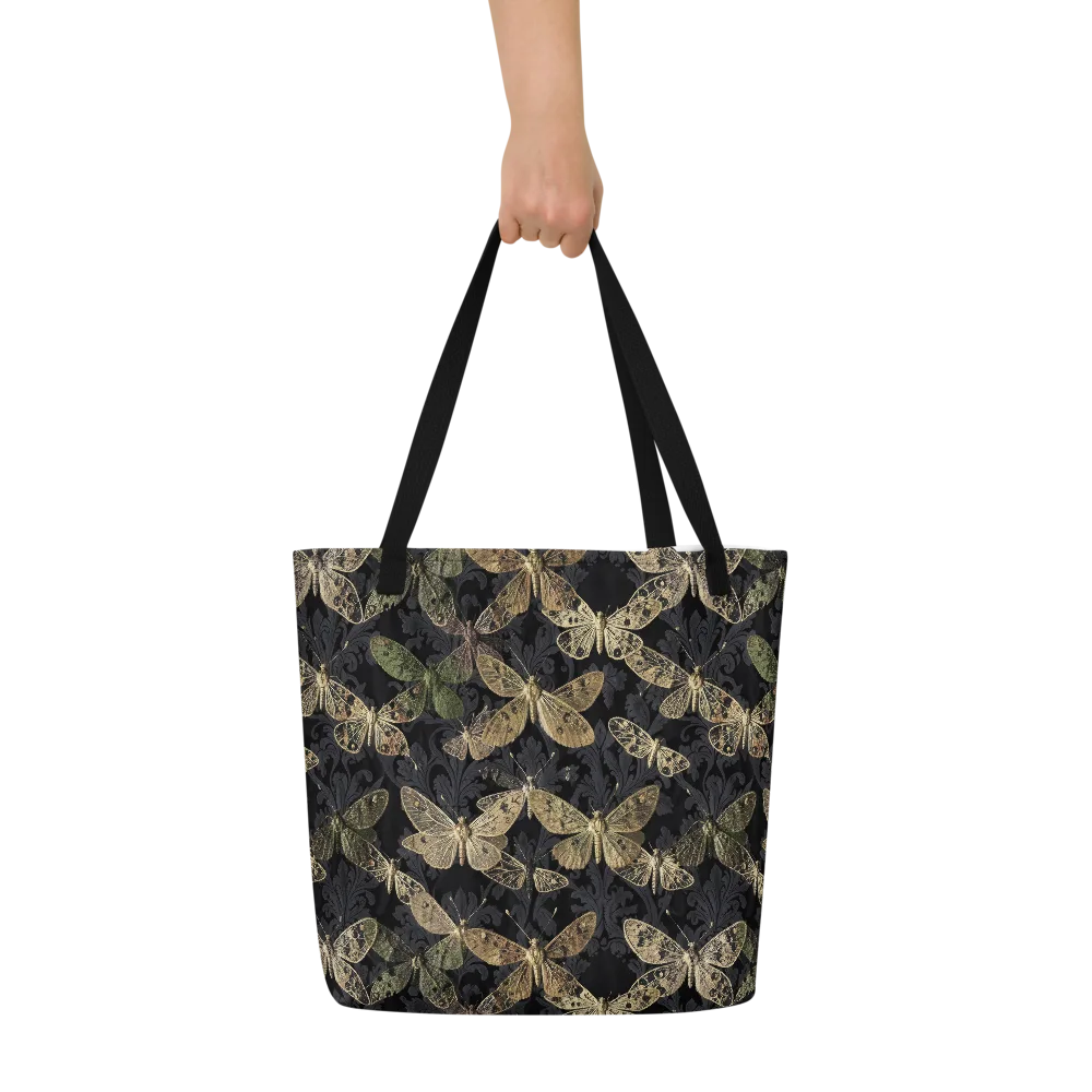 Midnight Mothery on Large Tote Bag W/ Pocket — Front