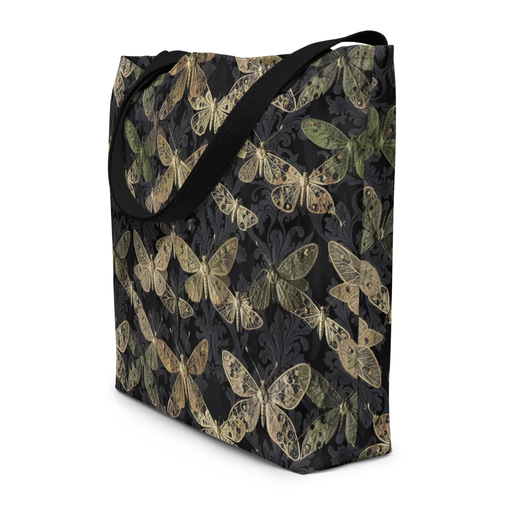 Midnight Mothery on Large Tote Bag W/ Pocket — Front