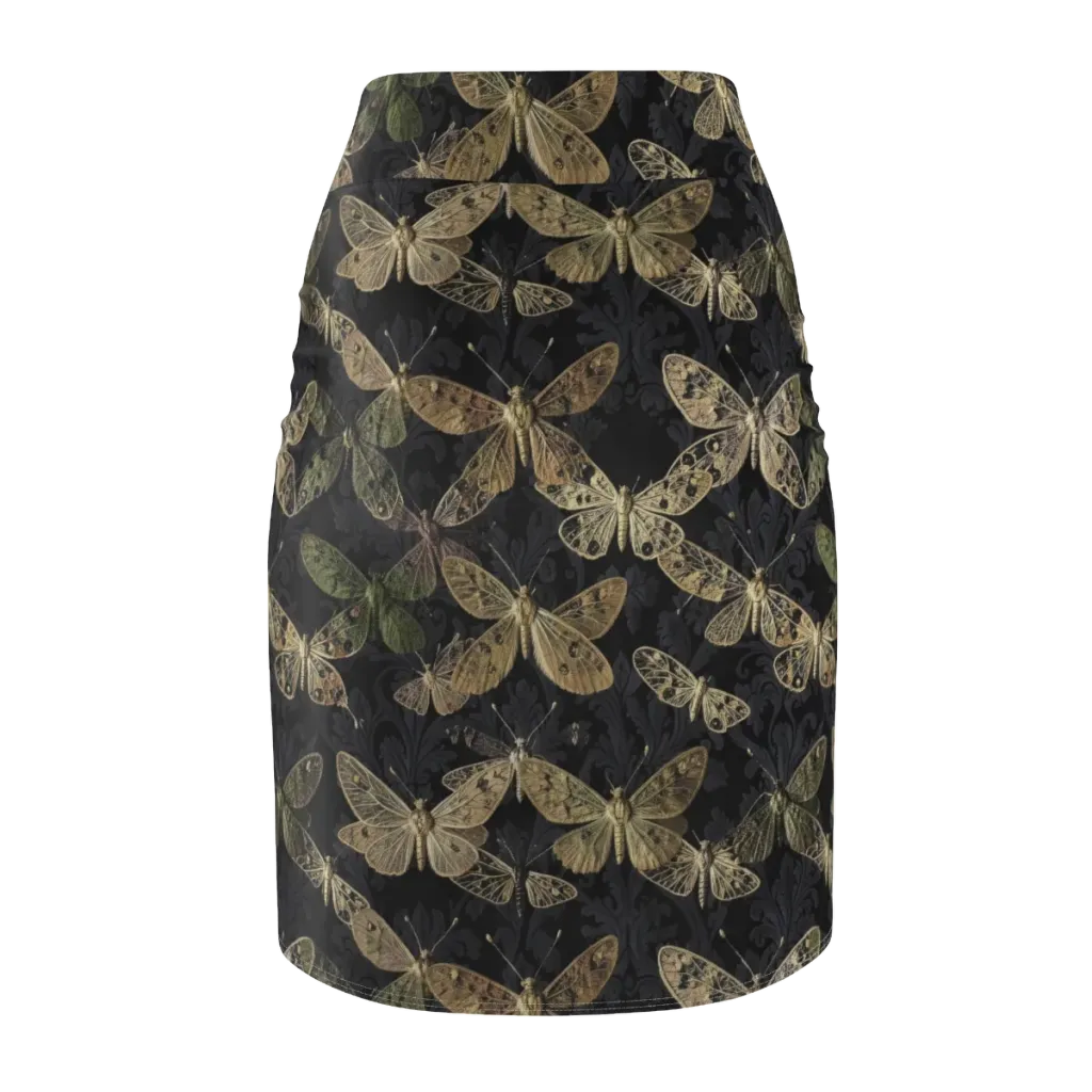Midnight Mothery on Pencil Skirt — Back