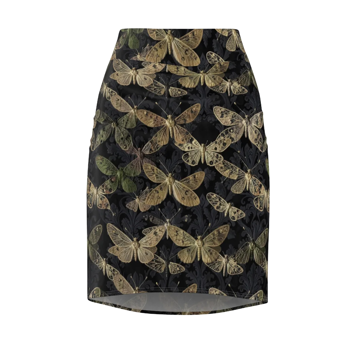 Midnight Mothery on Pencil Skirt — Front