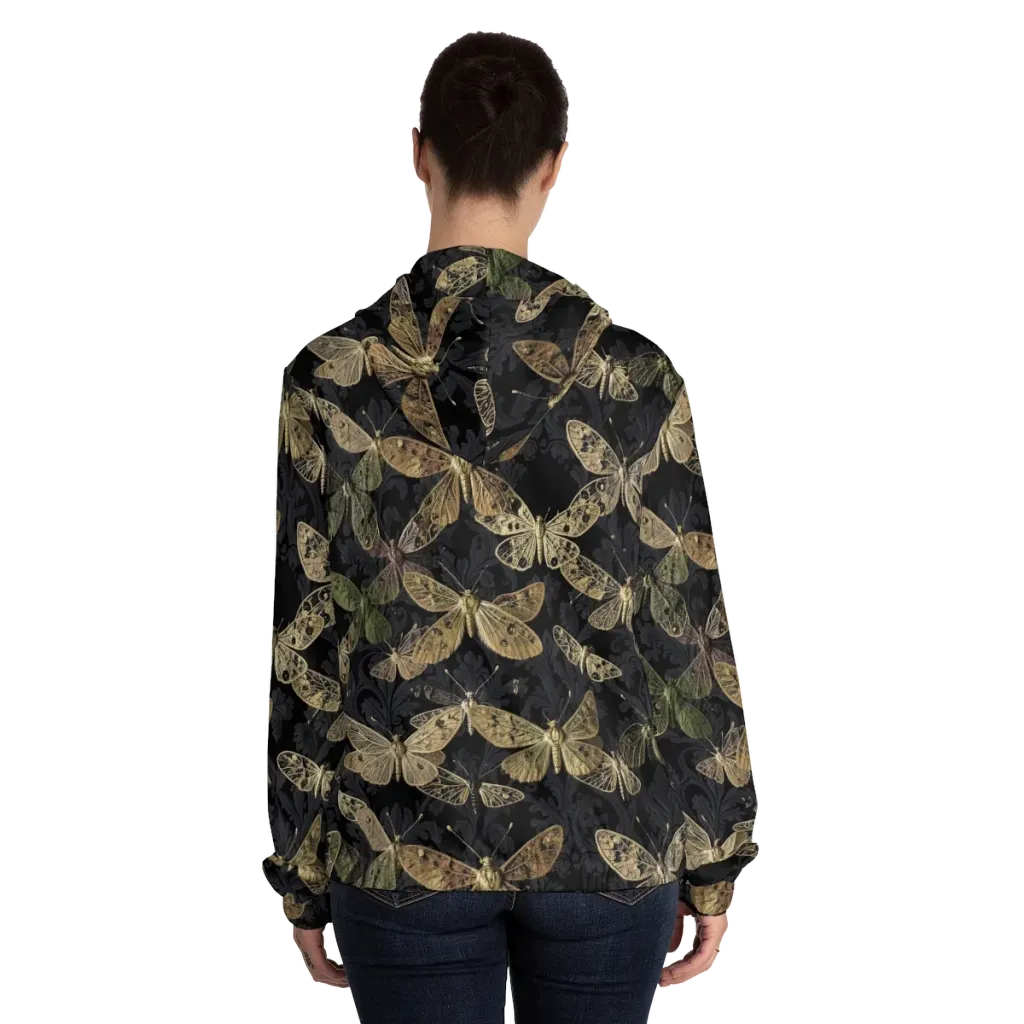 Midnight Mothery on Women's Full-Zip Hoodie — Back On Person