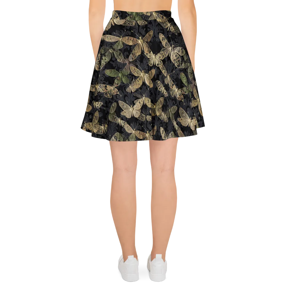 Midnight Mothery on Skater Skirt — Back