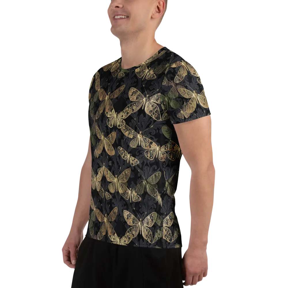 Midnight Mothery on Men's Athletic T-Shirt — Left