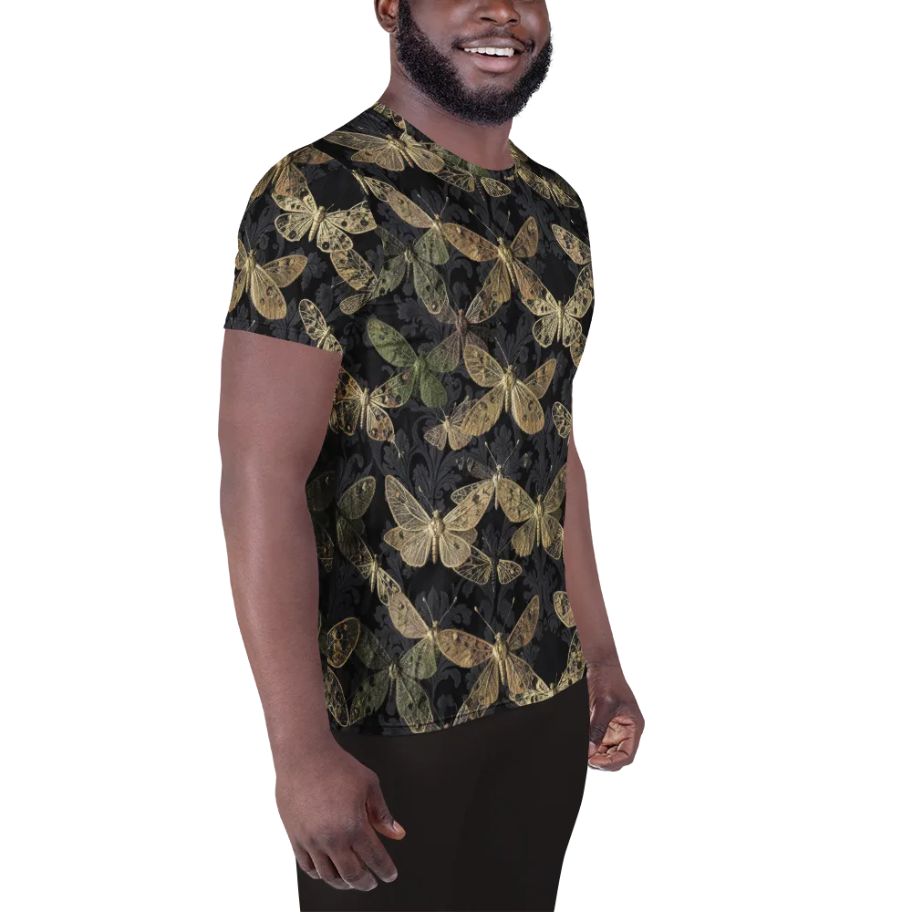 Midnight Mothery on Men's Athletic T-Shirt — Right
