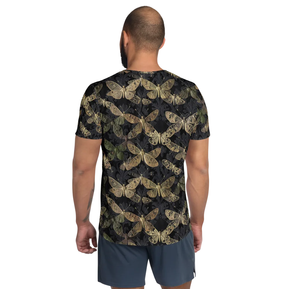 Midnight Mothery on Men's Athletic T-Shirt — Back