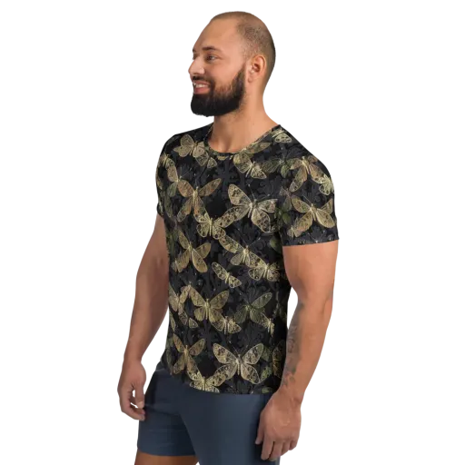 Midnight Mothery on a Men's Athletic T-Shirt