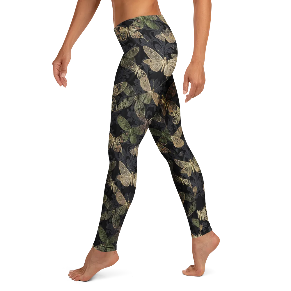 Midnight Mothery on Leggings — Left