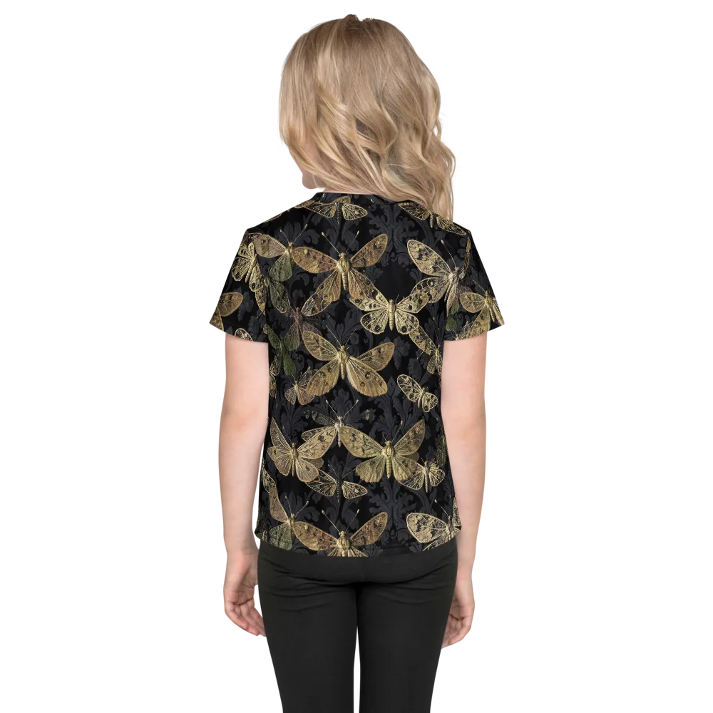 Midnight Mothery on Kids Crew Neck T-Shirt — Back