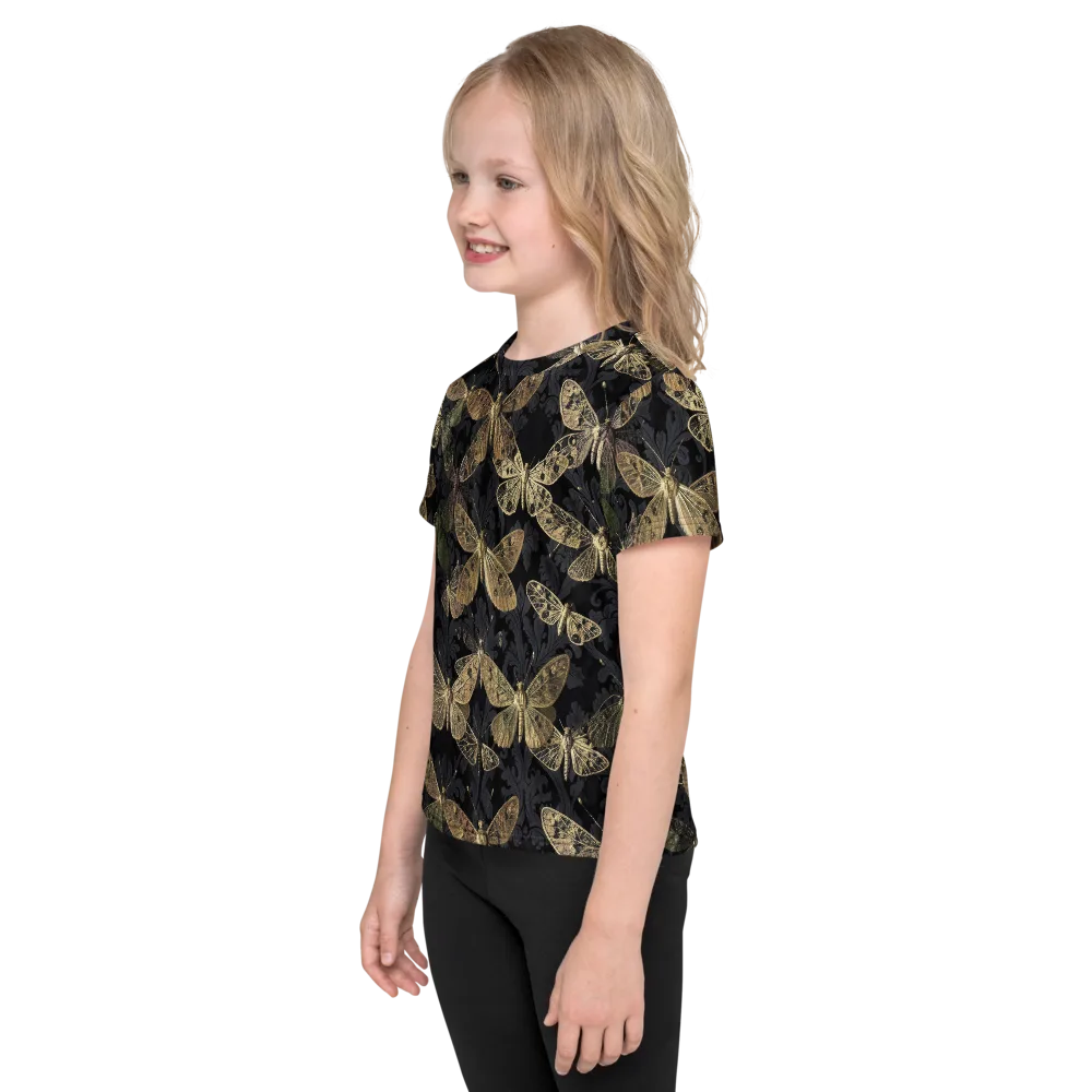 Midnight Mothery on Kids Crew Neck T-Shirt — Left