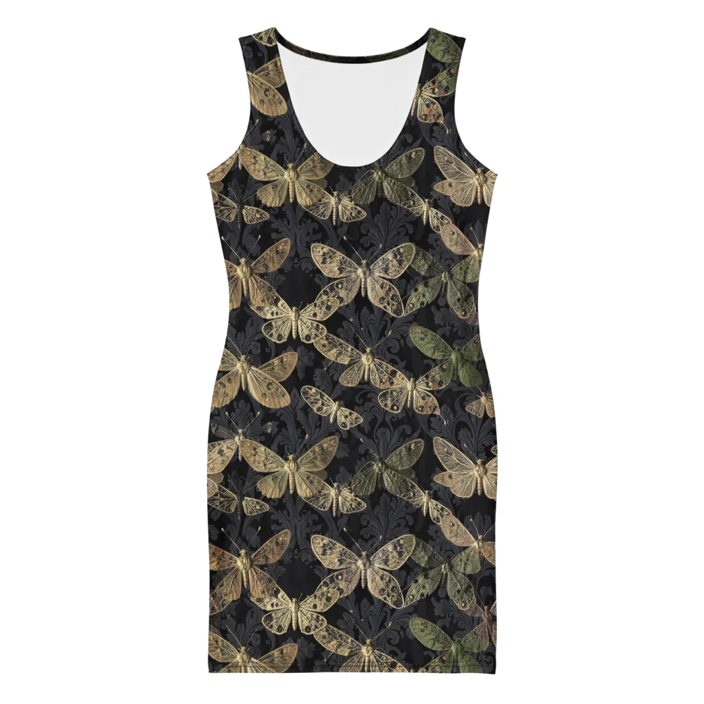 Midnight Mothery on Bodycon Dress — Front