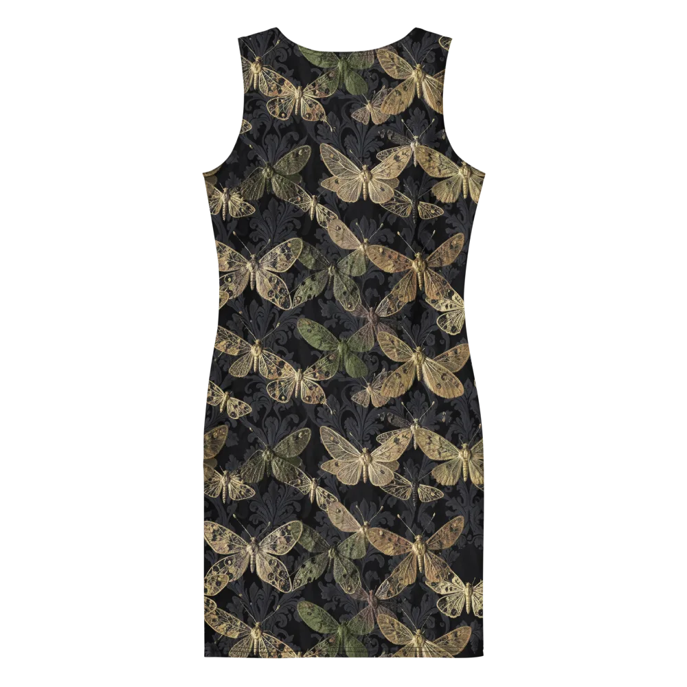 Midnight Mothery on Bodycon Dress — Back