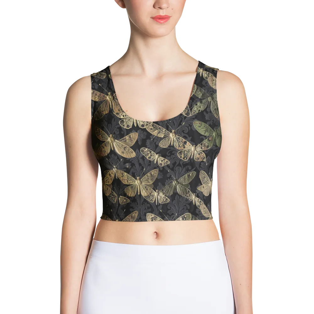 Midnight Mothery on Crop Top — Front