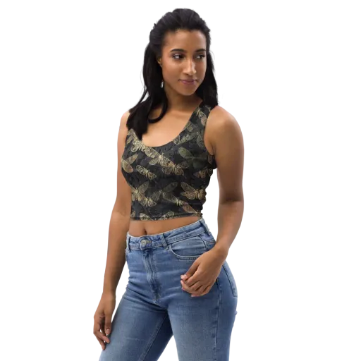 Midnight Mothery on a Crop Top