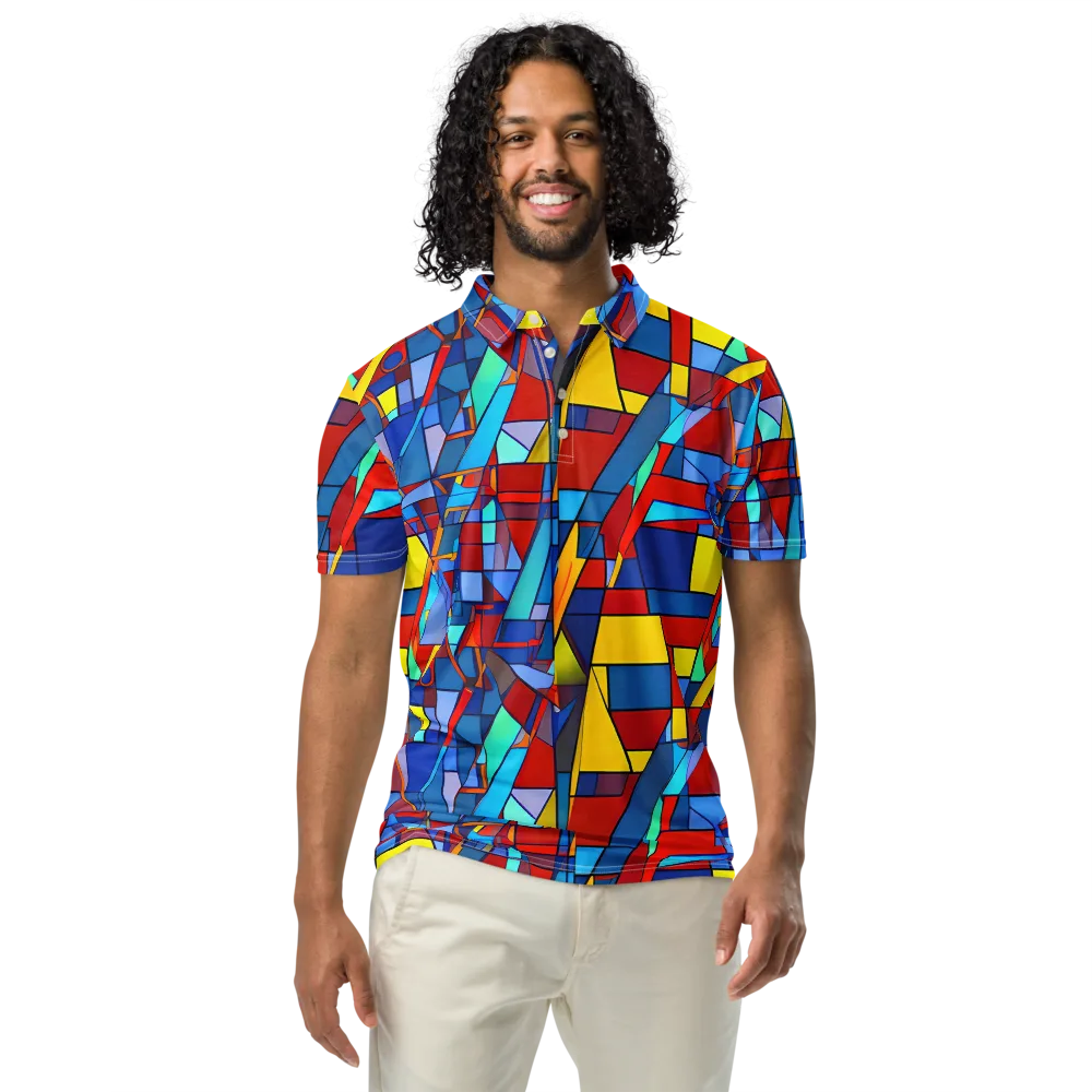 Neoplastique on Men's Slim Fit Polo Shirt — Front