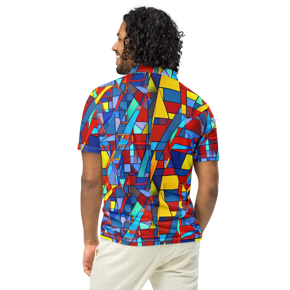 Neoplastique on Men's Slim Fit Polo Shirt — Back