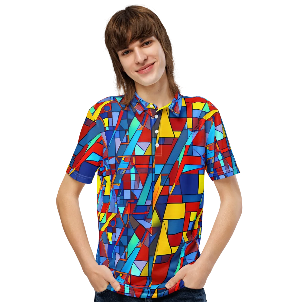 Neoplastique on Men's Slim Fit Polo Shirt — Front