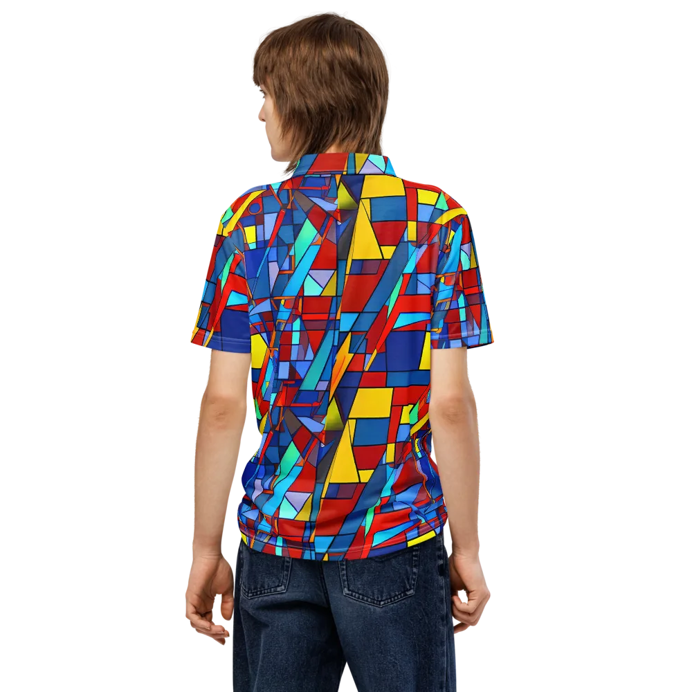 Neoplastique on Men's Slim Fit Polo Shirt — Back