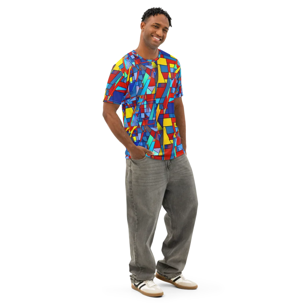 Neoplastique on Men's Cotton Crew Neck T-Shirt — Right Front