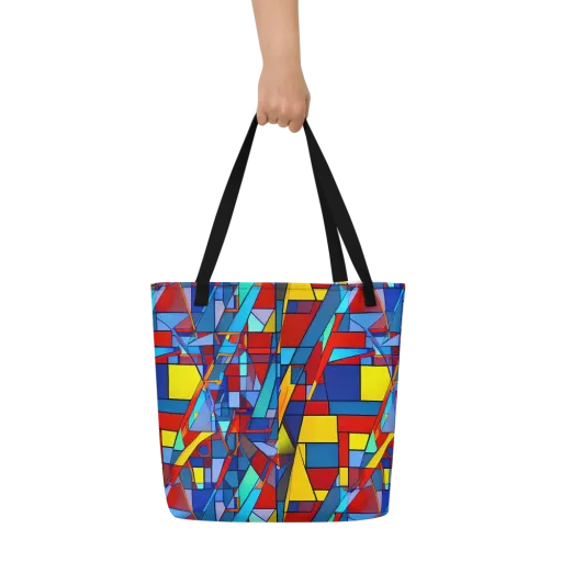 Neoplastique on a Large Tote Bag W/ Pocket