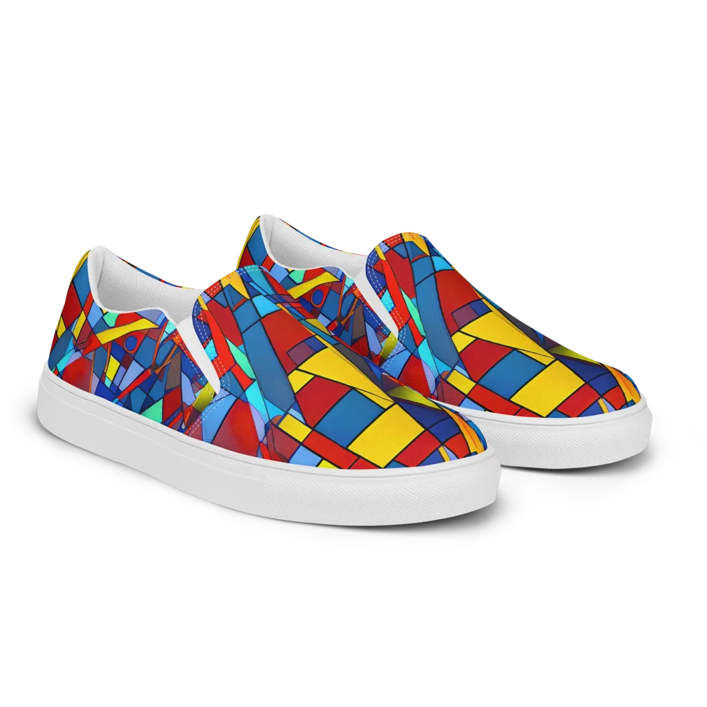 Neoplastique on Women's Slip-On Canvas Shoes — Right Front