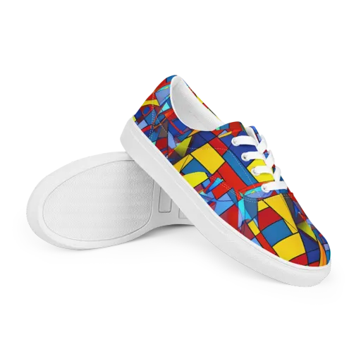 Neoplastique on a Men's Lace-Up Canvas Shoes