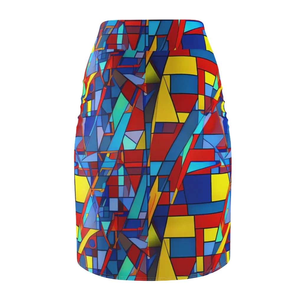 Neoplastique on Pencil Skirt — Back