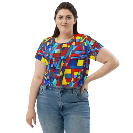 Neoplastique on a Crop Tee