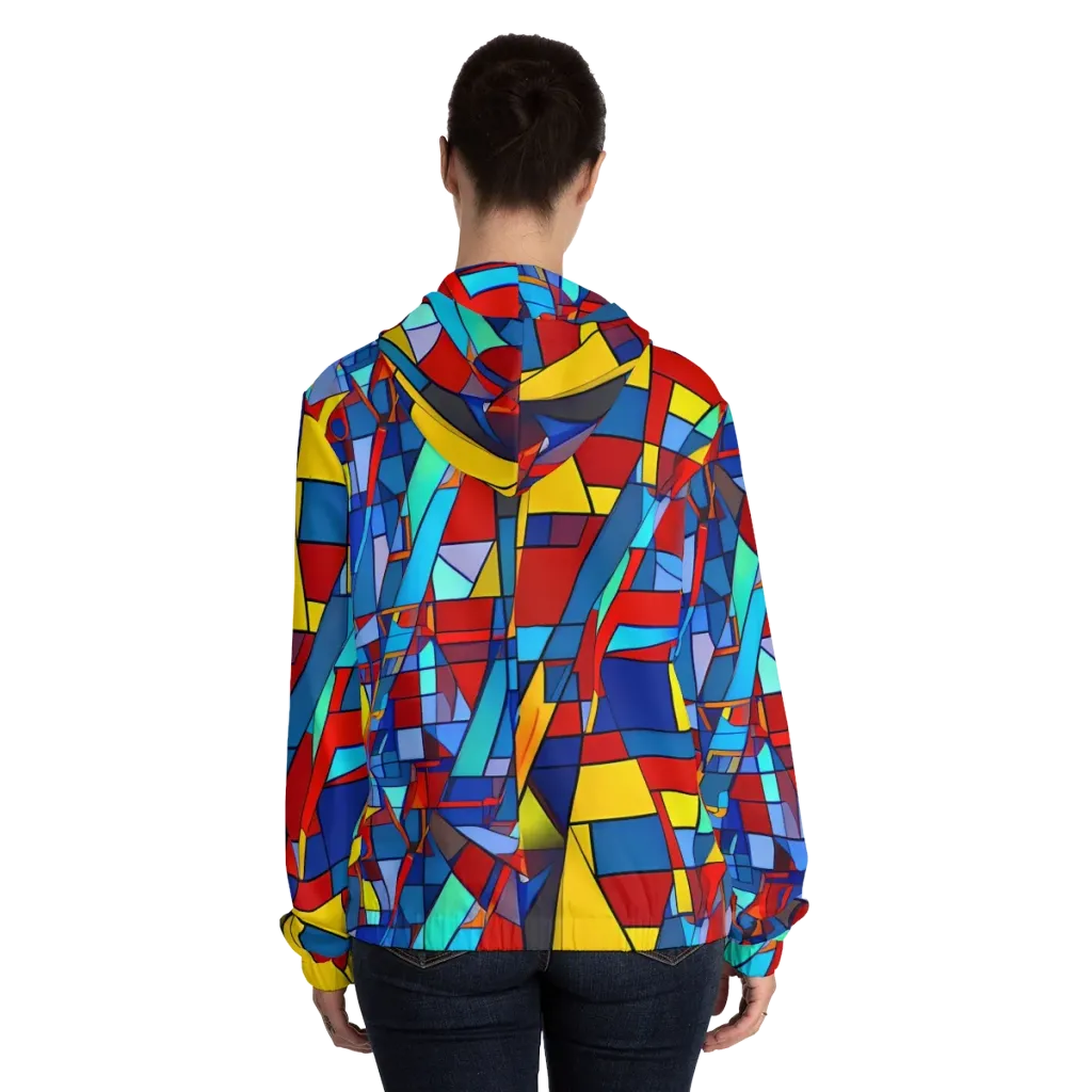 Neoplastique on Women's Full-Zip Hoodie — Back On Person