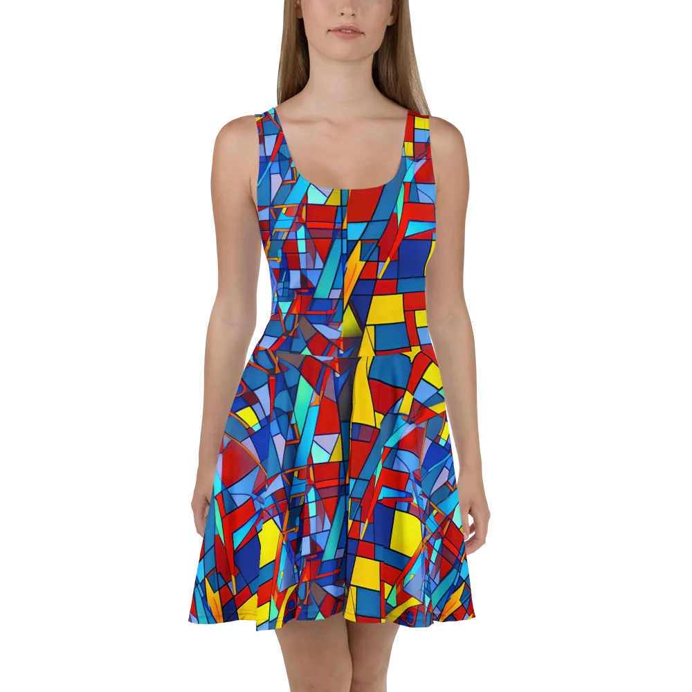 Neoplastique on Skater Dress — Front