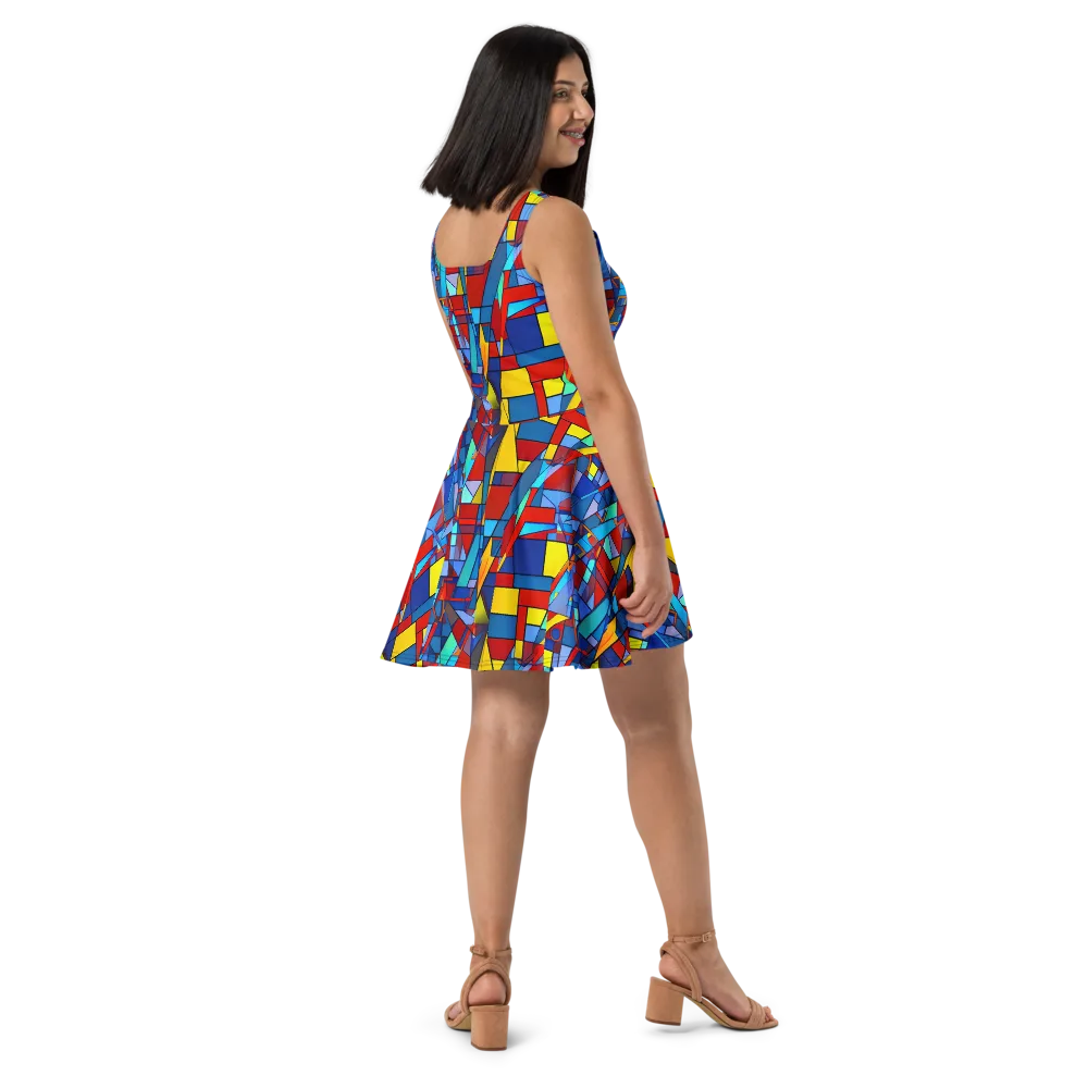 Neoplastique on Skater Dress — Right