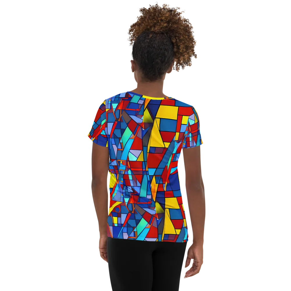 Neoplastique on Women's Athletic T-Shirt — Back